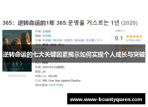 逆转命运的七大关键因素揭示如何实现个人成长与突破 逆转命运的七大关键因素揭示如何实现个人成长与突破