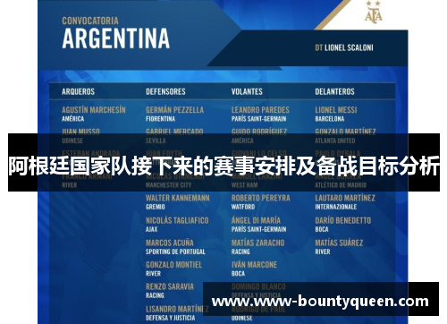 阿根廷国家队接下来的赛事安排及备战目标分析 阿根廷国家队接下来的赛事安排及备战目标分析