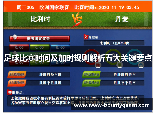 足球比赛时间及加时规则解析五大关键要点